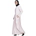 Pleated travel abaya dress- Light-Pink color